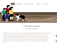 Tablet Screenshot of cafebarlafamilia.com